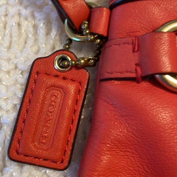 Coach Red Wristlet EUC - Picture 3 of 6